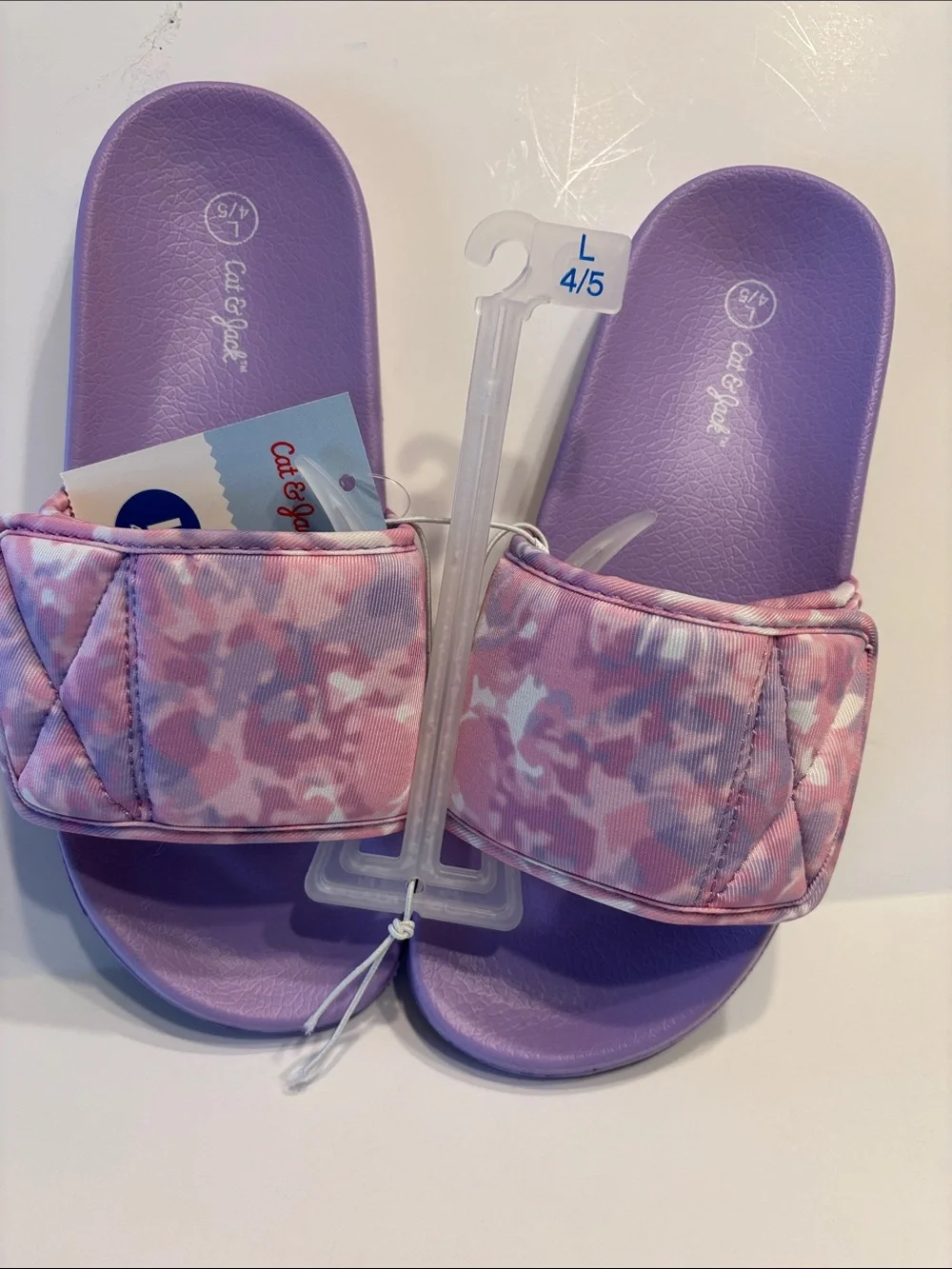 Cat & Jack Girl's Kris Purple Sport Slide Sandal